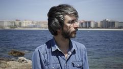 Xoel L�pez en la playa de Riazor 
