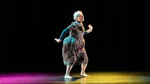 Claire Heggen, durante su espect�culo �Ma p'tite dame�