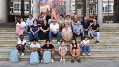 Despedida de las tres ni�as saharauis que estuvieron acogidas por familias de Ames