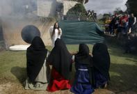 Los or�genes de la escenificaci�n que ayer se renov� en Paradela apuntan al temprano siglo XIX. 