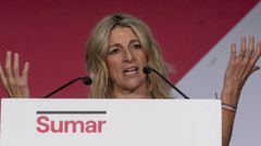 Yolanda Daz durante un acto de Sumar en el 2022