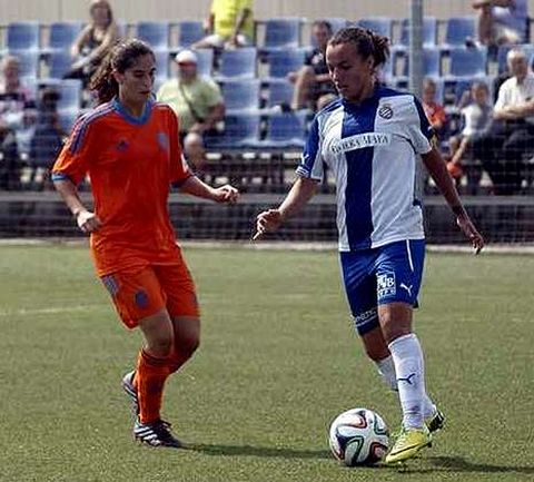 Lombi, a la derecha, durante un partido con el Espanyol esta temporada.