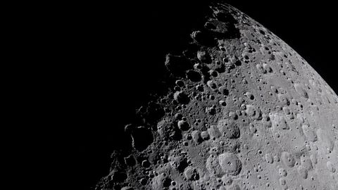 Cr�teres de la cara oculta de la Luna, algunos de los cuales nunca se hab�an observado