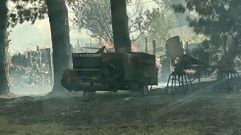Las fotos del incendio de O Saviao