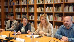 Presentaci�n no Consello da Cultura do relanzamento de �Atalaia�, con Rosendo Cid, Rosario �lvarez, Paula Cabaleiro e Manuel Gago.