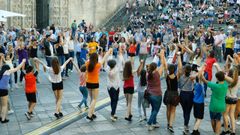 Certame Folk de La Voz na Praza da Quintana