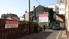 Construcci�n de nuevas viviendas en un solar de la calle Lepanto de Ribeira