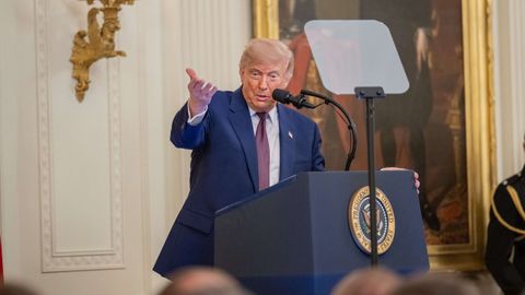 El presidente de EE.UU., Donald Trump, en la Casa Blanca.