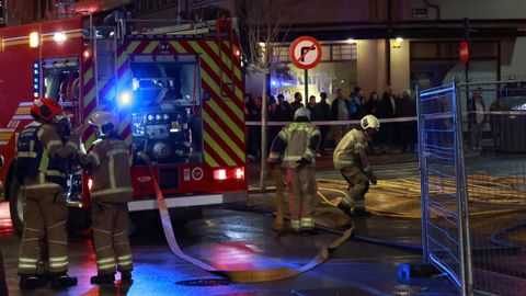 Incendio en la calle P�rez Cepeda