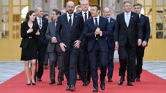 Los l�deres europeos, en el palacio de Versalles