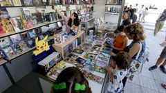 D�a de actividad del festival de c�mics Vi�etas desde o Atl�ntico, en los jardines de M�ndez N��ez.