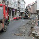 Los trabajos obligan a restringir el paso de veh�culos.