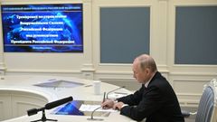 Putin durante las maniobras de las fuerzas nucleares rusas.
