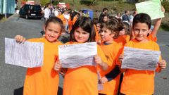 Los ni�os de Cea reclaman un monte vivo