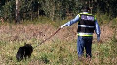 Imagen de archivo de una redada policial en la zona de Freixeiro. 