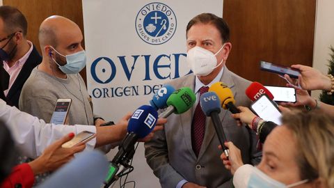 El alcalde de Oviedo, Alfredo Canteli