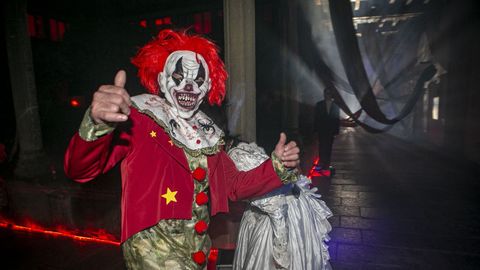 Este viernes se vivi una noche intensa en el claustro del terror en Noia
