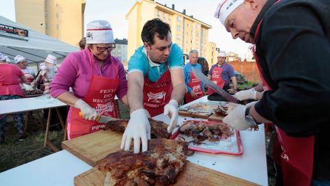 Celebraci�n del San Juan en el barrio de A Piringalla, en Lugo.
