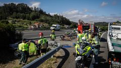 El accidente tuvo lugar en la A-6 a la altura de la localidad coru�esa de Abegondo