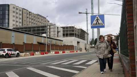 Los nuevos edificios del Marcide, en una imagen tomada desde el inicio de la pendiente de Doadores de Sangue