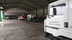 Imagen de archivo de la nave de vehículos de la Mancomunidad del Ribeiro.