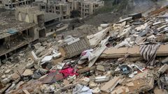 Da�os materiales por un bombardeo ejecutado en enero del 2026 por el Ej�rcito de Israel contra Qannarit, en el sur de L�bano.