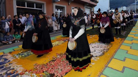 En imaxe de arquivo, procesin nas festas patronais de Burela