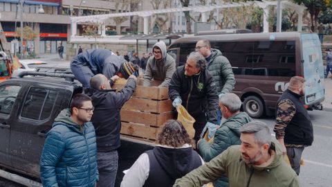 Segundo d&iacute;a de tractorada en Ourense