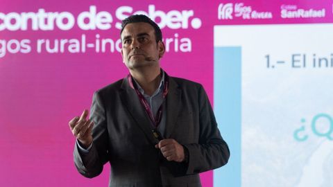 Diego Incio durante una intervención de la primera edición de O Encontro de Sober