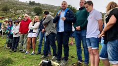  El presidente del Principado, Adri�n Barb�n, participa en el homenaje de Funeres