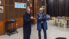 Francisco Pernas, p�rroco de As Caldas, y Jos� Manuel Baltar, presidente de la Diputaci�n de Ourense