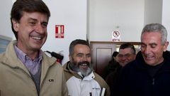 Caamero, a la derecha, con Snchez Gordillo y Cayetano Martnez de Irujo