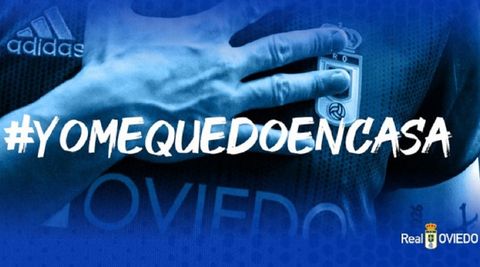 Real Oviedo redes sociales Yo me quedo en casa