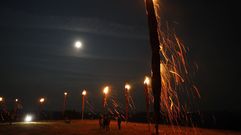 Queima das fachas en Castelo, una de las fiestas de inter�s tur�stico