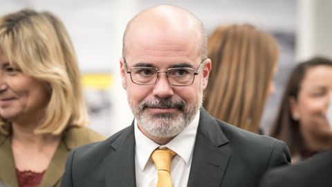 El delegado del Gobierno en Madrid, Francisco Martn, este jueves durante la presentacin de la Entidad Estatal de Vivienda, en el Espacio Rastro.