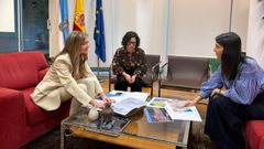 Fabiola Garc�a recibi� en su despacho de Santiago a la alcaldesa de Ribeira, Mar�a Sampedro
