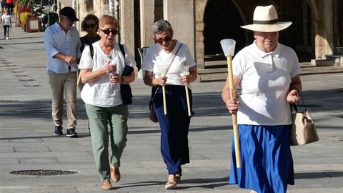 Fieles realizan la procesi�n del Cristo de la Victoria un d�a antes.