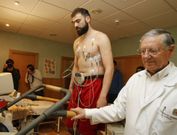 Kostas Vasileiadis pas� el reconocimiento m�dico y ya se ejercit� con sus compa�eros. 