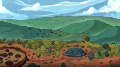 El �cairn� neol�tico de A Muradella, explicado a los alumnos de primaria