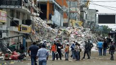 Una imagen de los barrios m�s afectados por los terremotos del pasado abril
