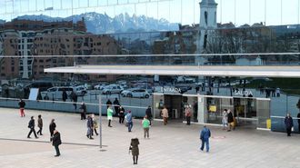 Vista exterior del Hospital Universitario Central de Asturias (HUCA)