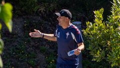 El entrenador del Celta Fortuna, Fredi �lvarez, en la Cidade Deportiva Afouteza.
