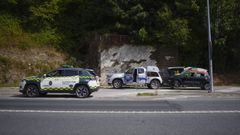 El coche de color negro fue el que sali peor parado del accidente
