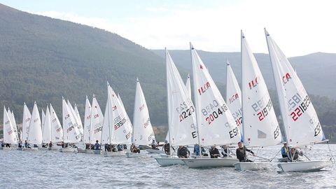 Los ILCA 6 y  7 pudieron tomar la salida pero no completar la regata.