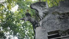 Un detalle del Palacete do Espi�o, en la finca del mismo nombre de Santiago