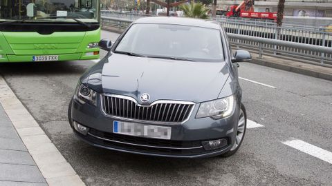 El coche de la infanta Cristina, hoy en Barcelona