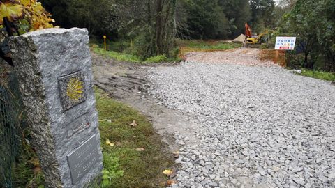 Obras en el entorno del Camino de Santiago, en una imagen de archivo.