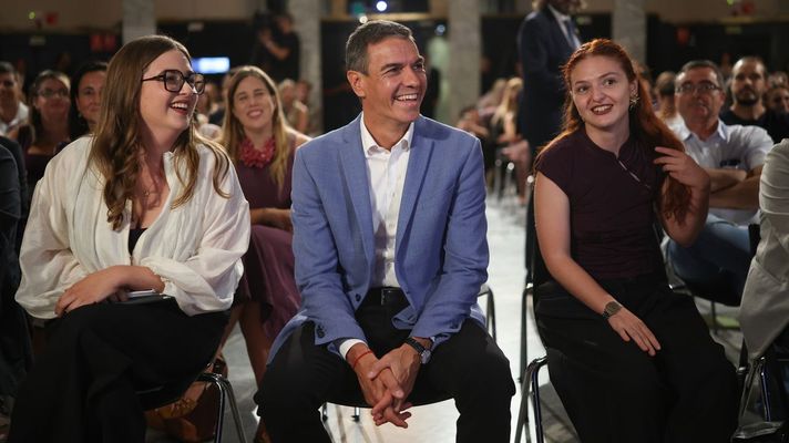 Pedro S�nchez, ayer, durante la inauguraci�n de la XXVI Asamblea del Consejo de la Juventud de Espa�a.