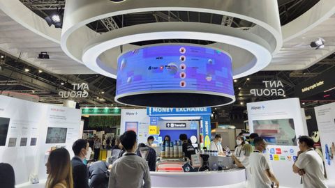 Imagen de archivo del FinTech Festival de Singapur.