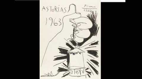 Una de las obras que hab�a que acertar, de Pablo Picasso